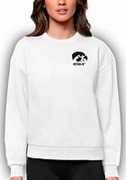 Antigua Iowa Hawkeyes Womens Victory Crew Sweatshirt