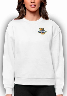 Antigua Marquette Golden Eagles Womens Victory Crew Sweatshirt