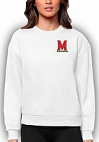 Womens Maryland Terrapins Antigua Victory Crew Sweatshirt