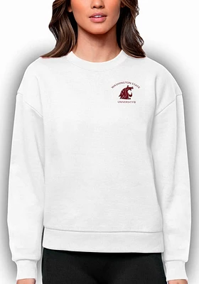 Antigua Washington State Cougars Womens Victory Crew Sweatshirt