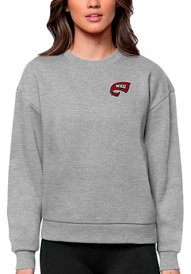 Antigua Western Kentucky Hilltoppers Womens Victory Crew Sweatshirt