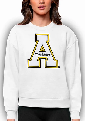 Antigua Appalachian State Mountaineers Womens Full Front Victory Crew Sweatshirt