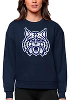 Antigua Arizona Wildcats Womens Navy Blue Full Front Victory Crew Sweatshirt