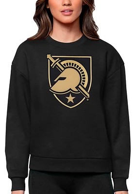 Antigua Army Black Knights Womens Full Front Victory Crew Sweatshirt