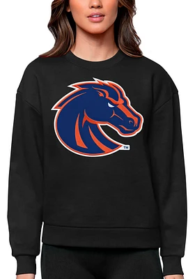 Antigua Boise State Broncos Womens Full Front Victory Crew Sweatshirt