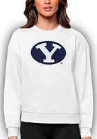 Antigua BYU Cougars Womens Full Front Victory Crew Sweatshirt