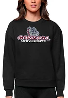 Antigua Gonzaga Bulldogs Womens Full Front Victory Crew Sweatshirt