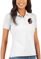 Antigua Portland Trail Blazers Womens Legacy Pique Short Sleeve Polo Shirt