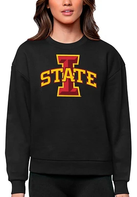 Antigua Iowa State Cyclones Womens Full Front Victory Crew Sweatshirt