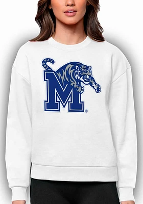 Antigua Memphis Tigers Womens Full Front Victory Crew Sweatshirt