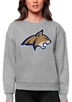 Antigua Montana State Bobcats Womens Grey Full Front Victory Crew Sweatshirt