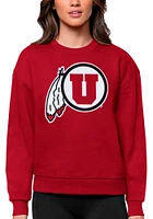 Antigua Utah Utes Womens Full Front Victory Crew Sweatshirt