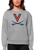 Antigua Virginia Cavaliers Womens Full Front Victory Crew Sweatshirt