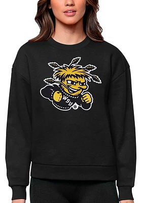 Antigua Wichita State Shockers Womens Full Front Victory Crew Sweatshirt