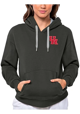 Antigua Houston Cougars Womens Charcoal Victory Hooded Sweatshirt