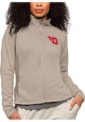 Antigua Dayton Flyers Womens Oatmeal Course Light Weight Jacket