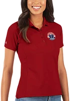 Antigua Washington Wizards Womens Legacy Pique Short Sleeve Polo Shirt