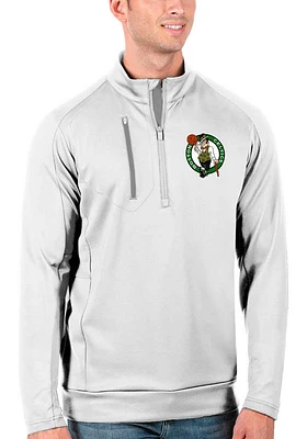 Antigua Boston Celtics Mens Generation Long Sleeve Qtr Zip Pullover