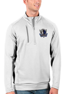 Antigua Dallas Mavericks Mens Generation Long Sleeve Qtr Zip Pullover