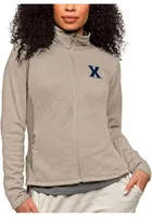 Antigua Xavier Musketeers Womens Oatmeal Course Light Weight Jacket