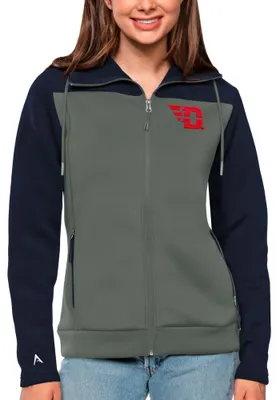 Antigua Dayton Flyers Womens Navy Blue Protect Medium Weight Jacket