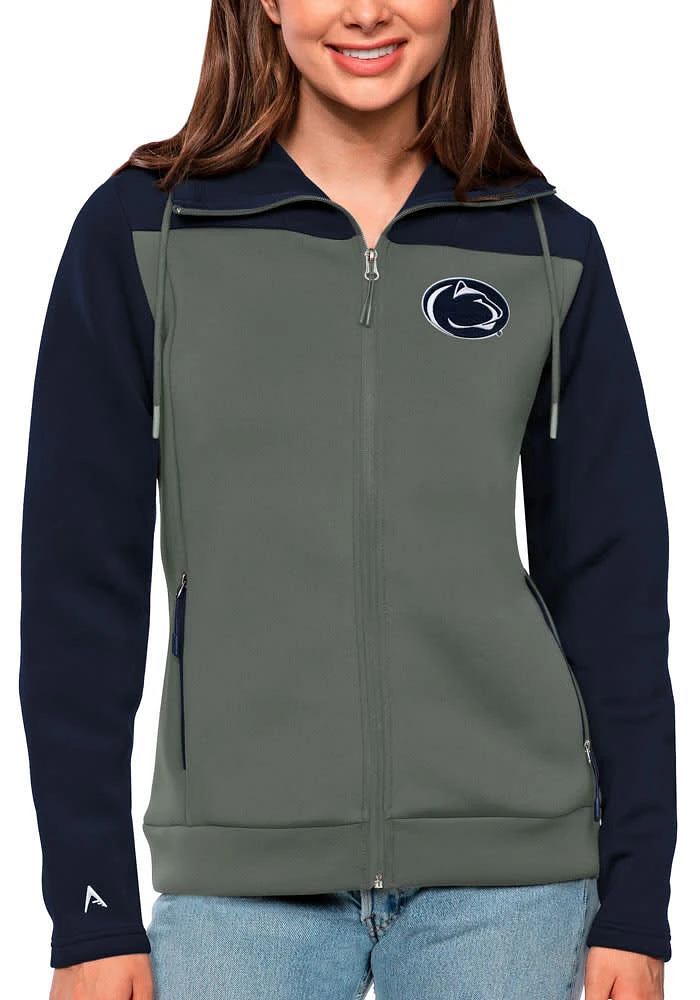 Antigua Penn State Nittany Lions Womens Navy Blue Protect Medium Weight Jacket