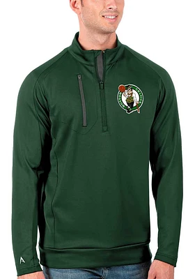 Antigua Boston Celtics Mens Green Generation Long Sleeve Qtr Zip Pullover