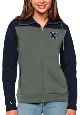 Antigua Xavier Musketeers Womens Navy Blue Protect Medium Weight Jacket