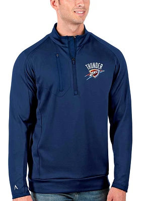 Antigua Oklahoma City Thunder Mens Generation Long Sleeve Qtr Zip Pullover