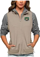 Antigua Ohio Bobcats Womens Oatmeal Course Vest