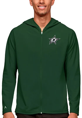 Antigua Dallas Stars Mens Green Legacy Long Sleeve Full Zip Jacket