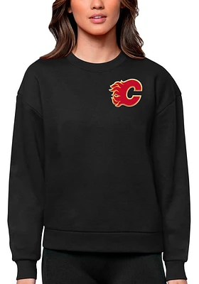 Antigua Calgary Flames Womens Victory Crew Sweatshirt