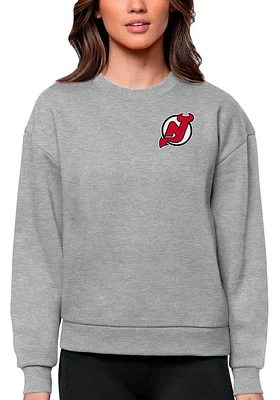 Antigua New Jersey Devils Womens Victory Crew Sweatshirt