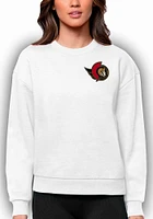 Antigua Ottawa Senators Womens White Victory Crew Sweatshirt