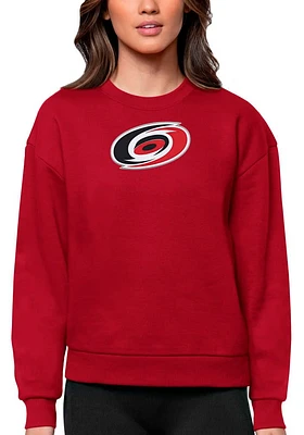 Antigua Carolina Hurricanes Womens Full Front Victory Crew Sweatshirt