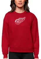 Antigua Detroit Red Wings Womens Full Front Victory Crew Sweatshirt