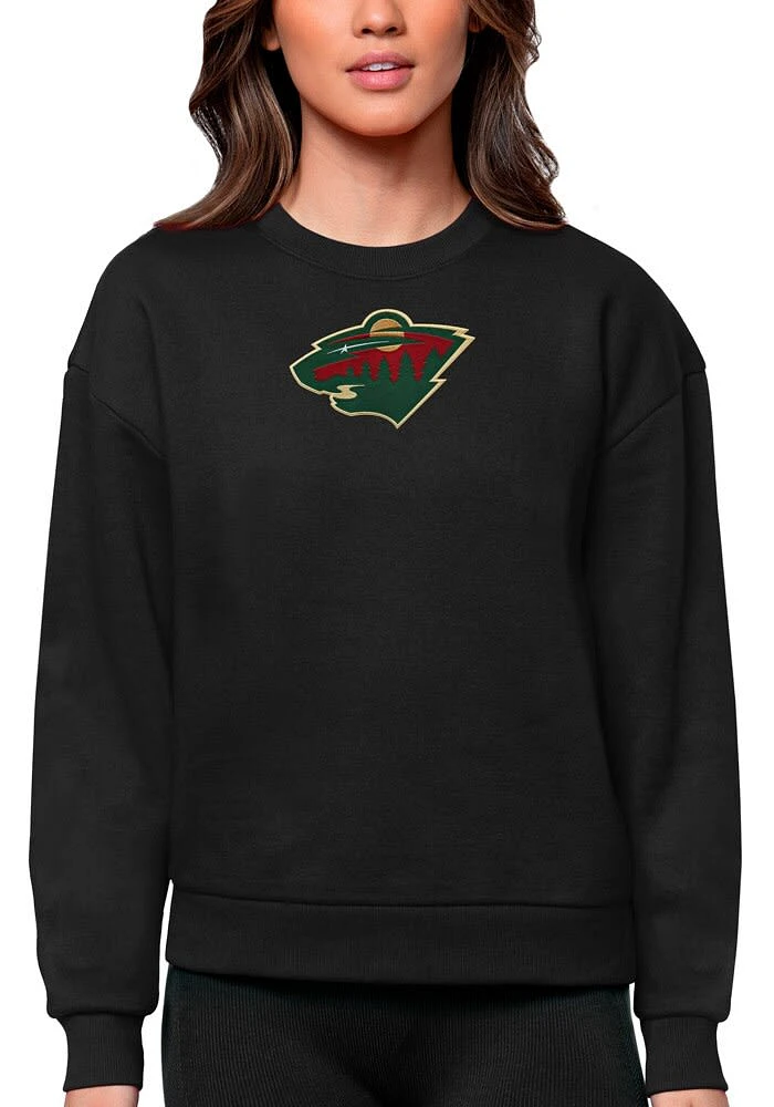 Antigua Minnesota Wild Womens Full Front Victory Crew Sweatshirt