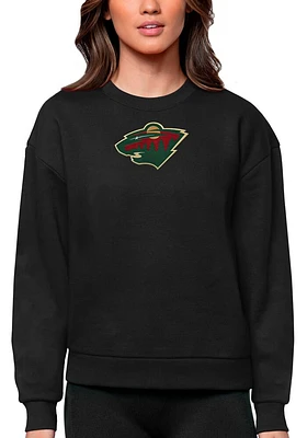 Antigua Minnesota Wild Womens Full Front Victory Crew Sweatshirt
