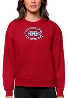 Antigua Montreal Canadiens Womens Full Front Victory Crew Sweatshirt