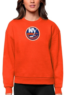 Antigua New York Islanders Womens Full Front Victory Crew Sweatshirt