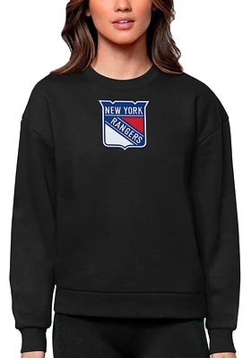 Antigua New York Rangers Womens Full Front Victory Crew Sweatshirt