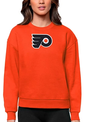 Antigua Philadelphia Flyers Womens Full Front Victory Crew Sweatshirt