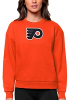 Antigua Philadelphia Flyers Womens Full Front Victory Crew Sweatshirt