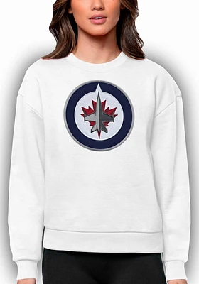 Antigua Winnipeg Jets Womens Full Front Victory Crew Sweatshirt