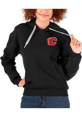 Antigua Calgary Flames Womens Victory Hooded Sweatshirt