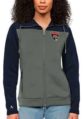 Antigua Florida Panthers Womens Navy Blue Protect Medium Weight Jacket