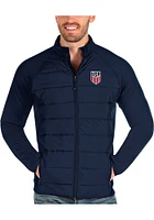 Antigua USMNT Mens Navy Blue Altitude Medium Weight Jacket