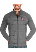 Antigua USMNT Mens Grey Altitude Medium Weight Jacket