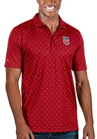 Antigua USMNT Mens Red Spark Short Sleeve Polo