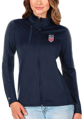 Antigua USWNT Womens Navy Blue Generation Light Weight Jacket